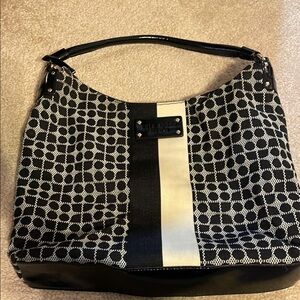 Chic Black and White Patterned Women's Bag